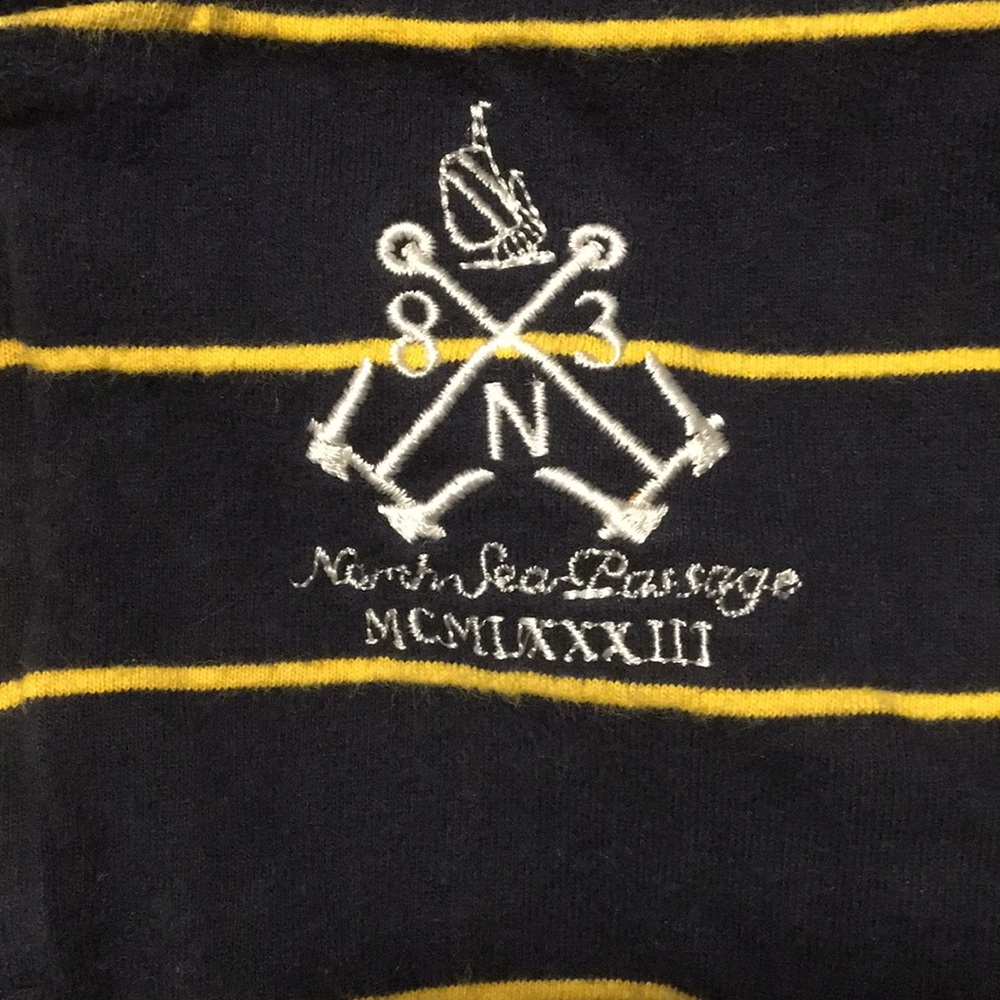 NAUTICA Pullover - Navy & Yellow - Picture 2 of 4